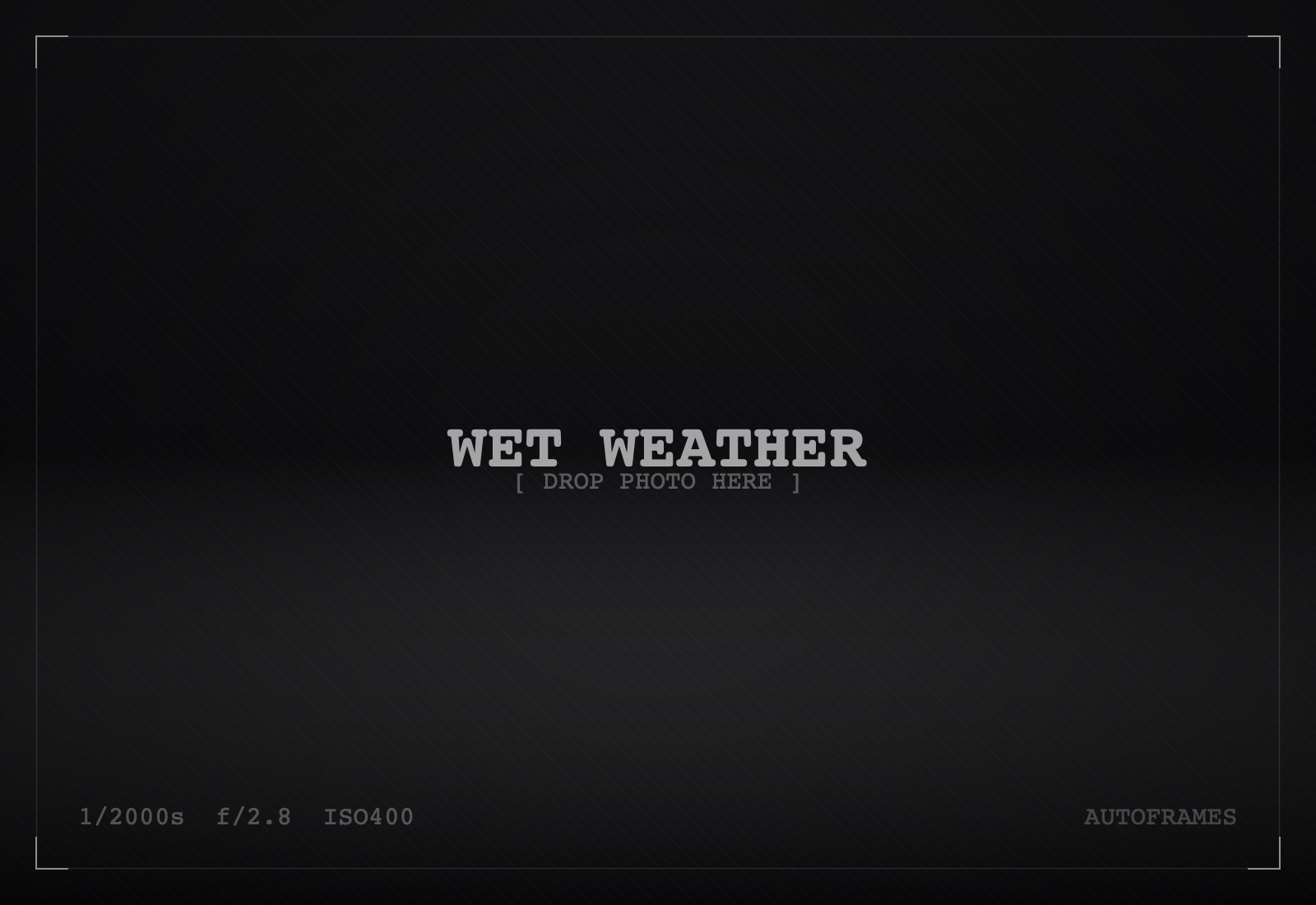 Wet weather album cover